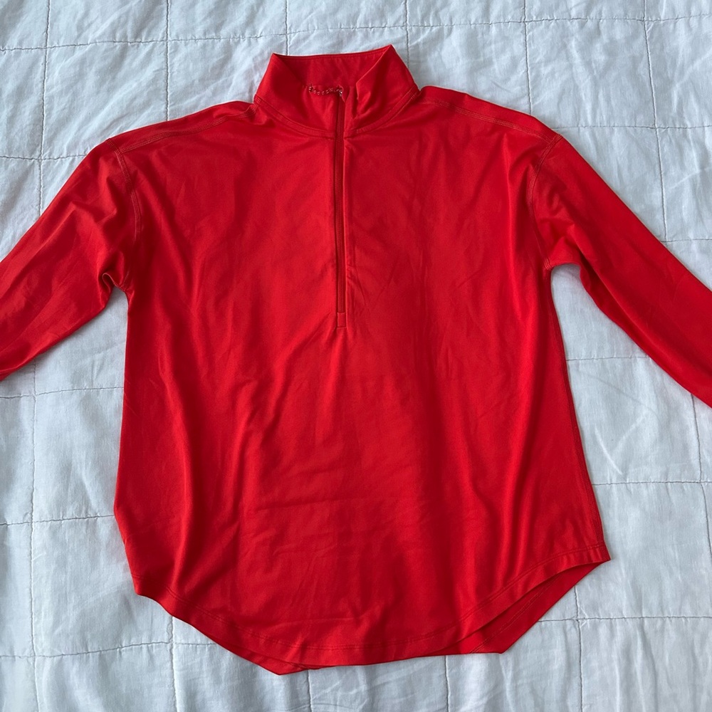 The GREAT x Eddie Bauer - long sleeve hiking shirt - red - size small